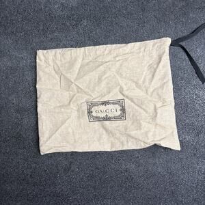 Authentic Gucci Dust Bag 9.5" x 9" Logo Travel Storage Shoe Handbag Cover